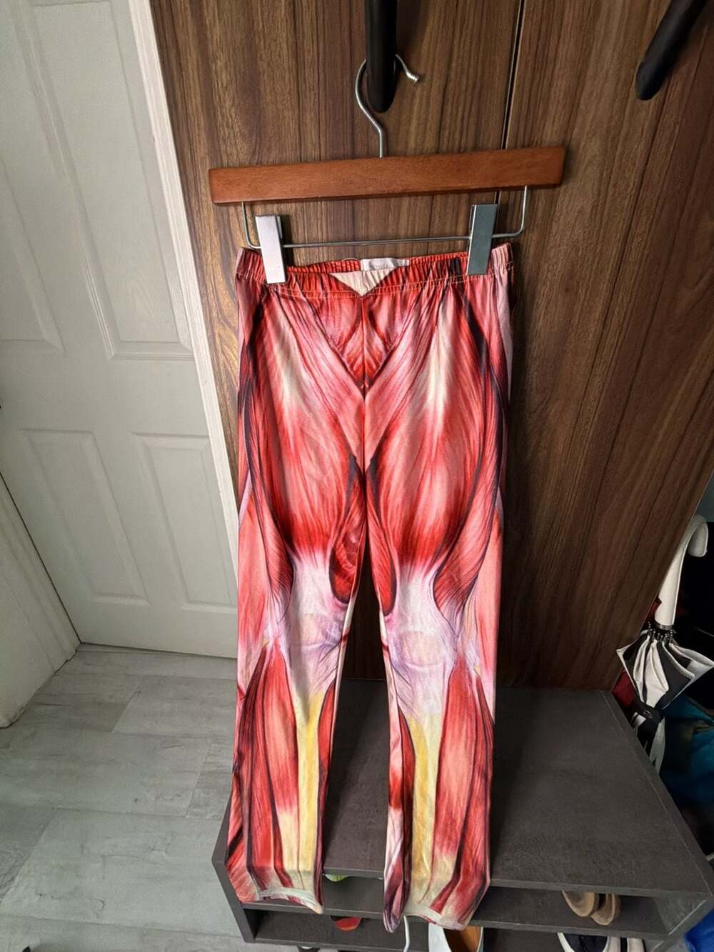 Online Legging Store Human Muscle Anatomy Print Yoga Leggings XL